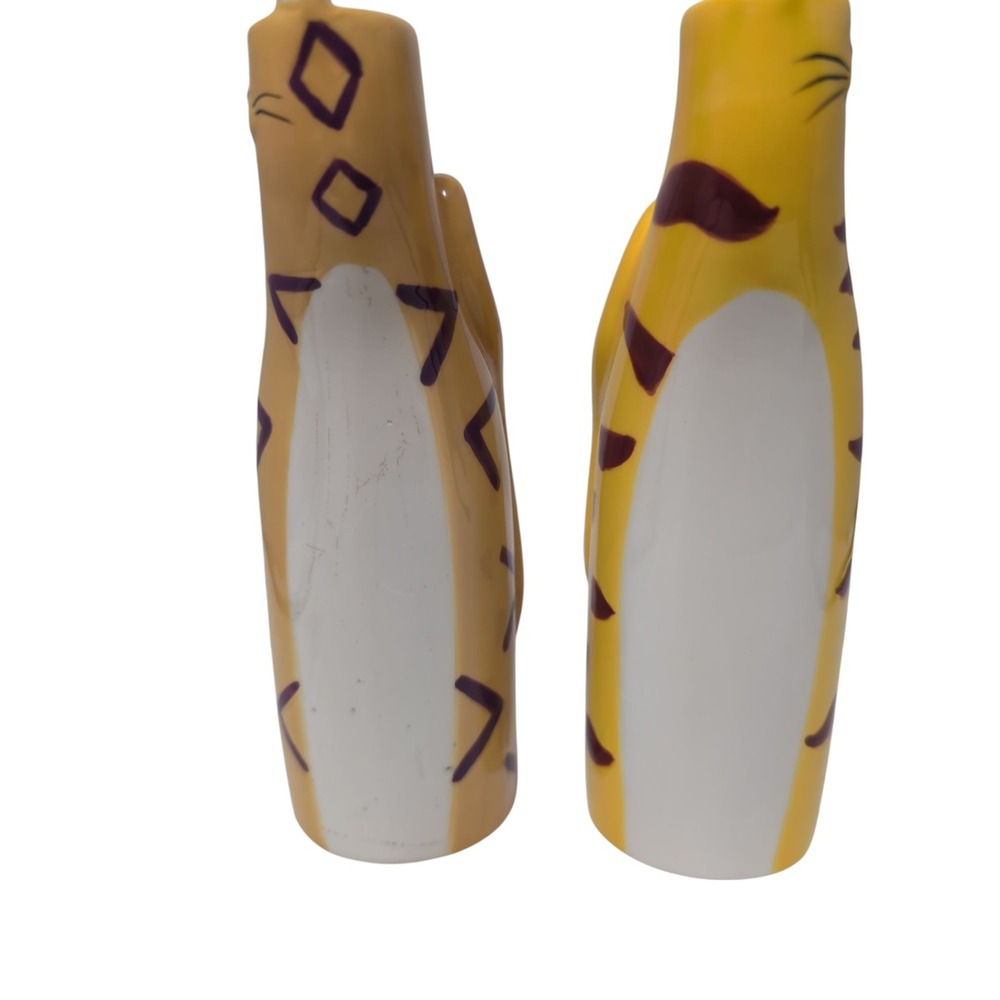 Bella Casa By Ganz Cats 2 Figurines Bud Vase Ceramic - Picture 3 of 9